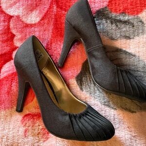 Rocket Dog Black Pleated Toe High Heels